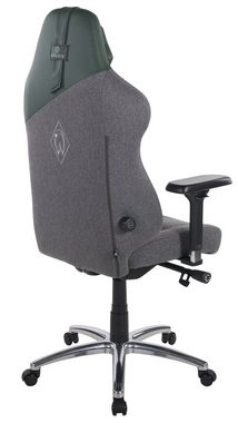 HIVAR Gaming-Stuhl Werder Bremen Edition, Ergonomischer Bürostuhl bis 130kg, TÜV und GS, höhenverstellbare Rückenlehne, Lordosenstütze, Sitztiefenverstellung