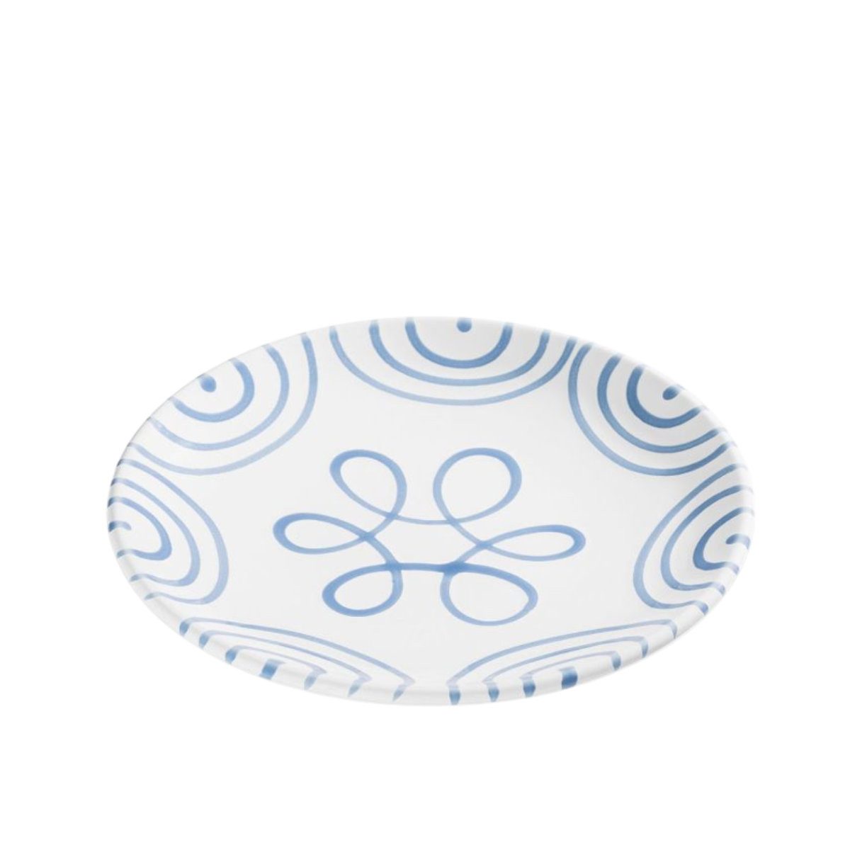 Gmundner Keramik Frühstücksteller Blaugeflammt Ostergeschirr, 20 cm