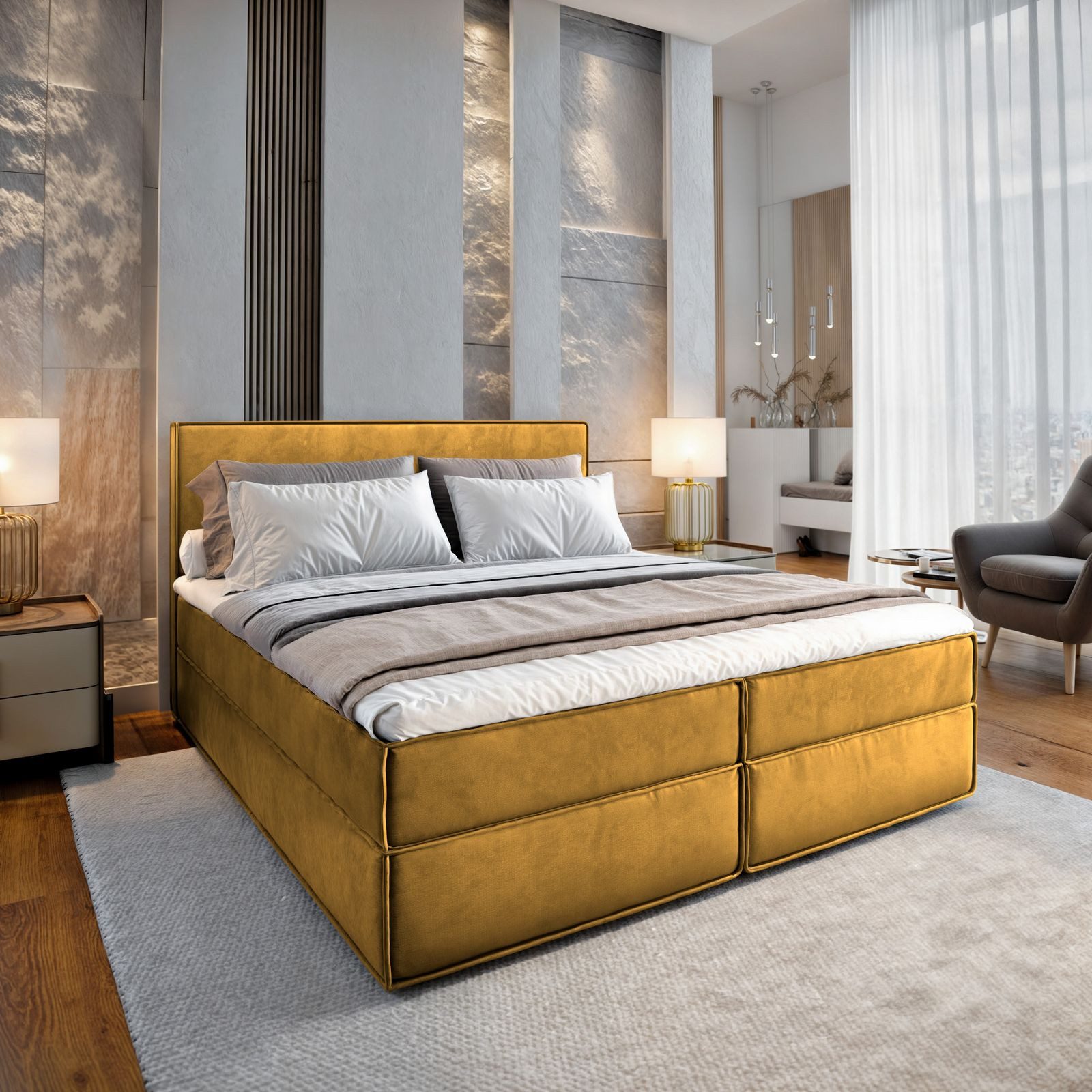 Masseno Boxbett PELLIO 180x200 cm mit günstig online kaufen