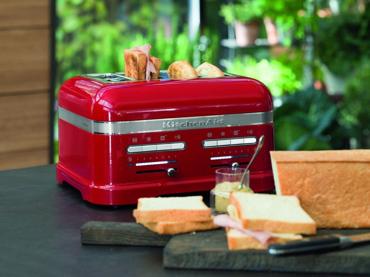 Artisan Toaster 4-Scheiben KitchenAid 5KMT4205 Liebesapfelrot Toaster KitchenAid