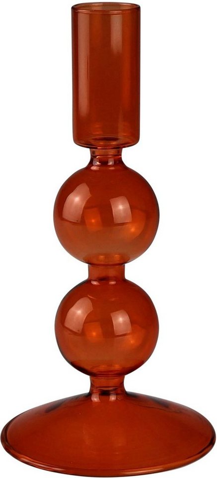 AM Design Kerzenleuchter Stabkerzenhalter aus Glas (Set, 2 St), Höhe ca. 18  cm