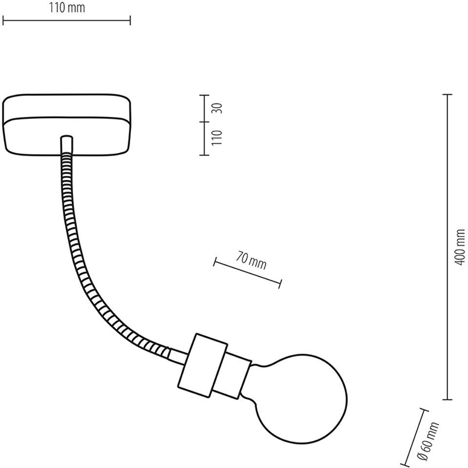 FLEX, Eichenholz Lesearm, verstellbar Leuchtmittel, BRITOP Deckenleuchte ALLUMER LIGHTING Basis flexibel wechselbar, ohne FSC®-Zertifikat, mit aus Leuchtmittel