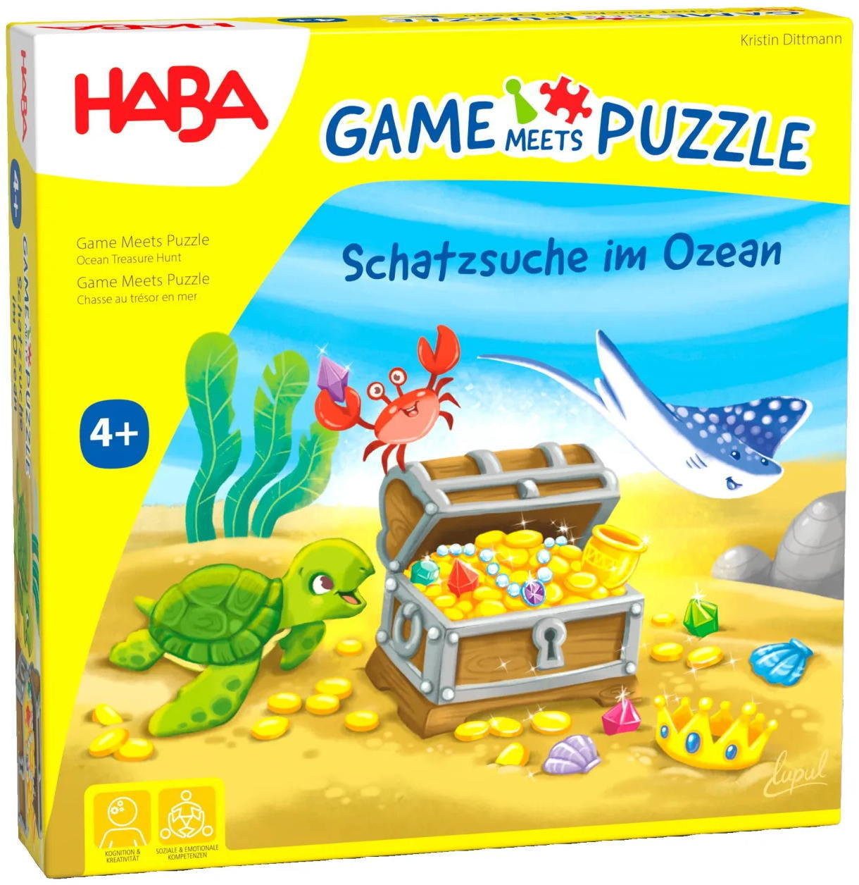 Haba Spiel Kinderspiel Game meets Puzzle Schatzsuche im Ozean 2011723001