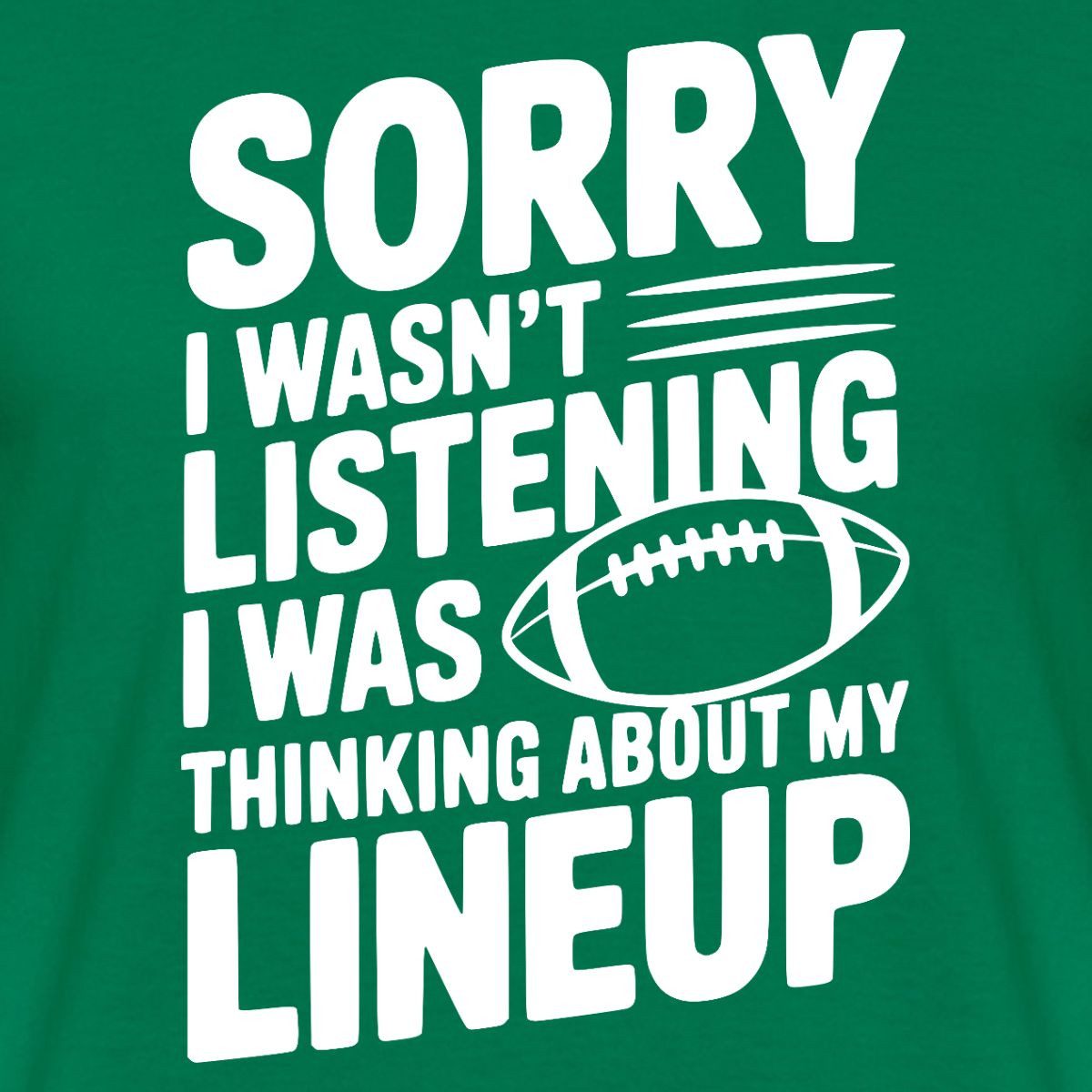 Spreadshirt T-Shirt Fantasy Football Thinking About Lineup Taktik Männer T-Shirt (1-tlg)