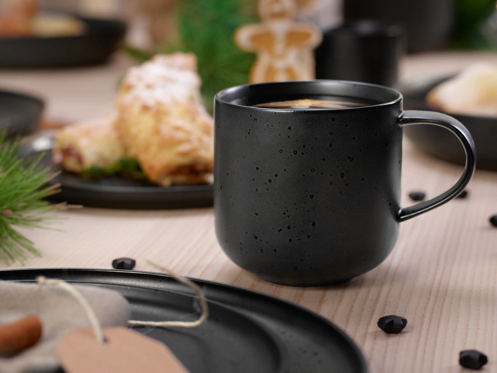 ASA SELECTION Espressotasse COPPA Espressotasse mit Untertasse kuro 0,08 l, Porzellan, Geschirr