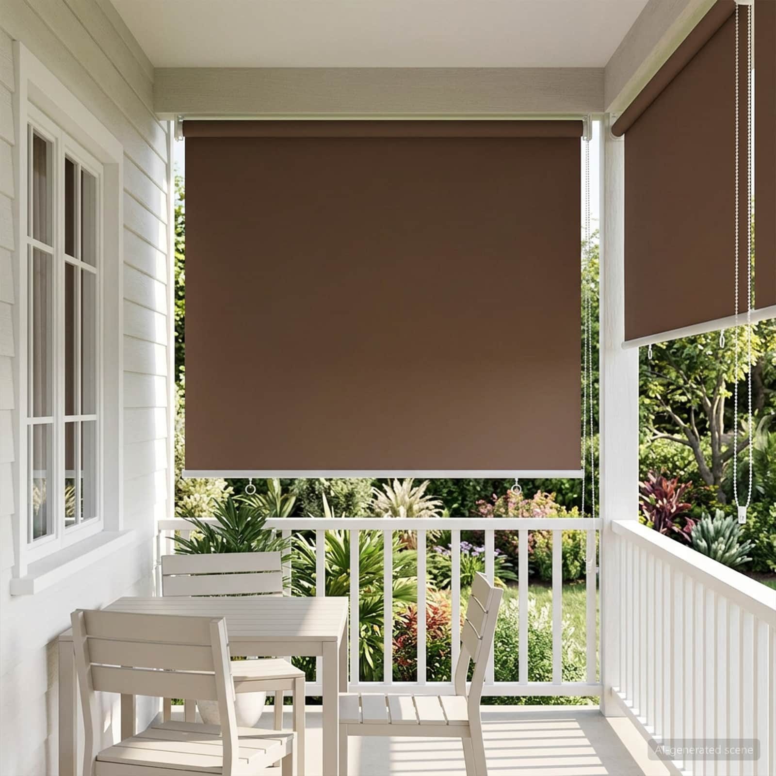 Rollo Außen-Rollos mit UV-Schutz Taupe 65 x 140 cm (B x H) Polyester, vidaXL