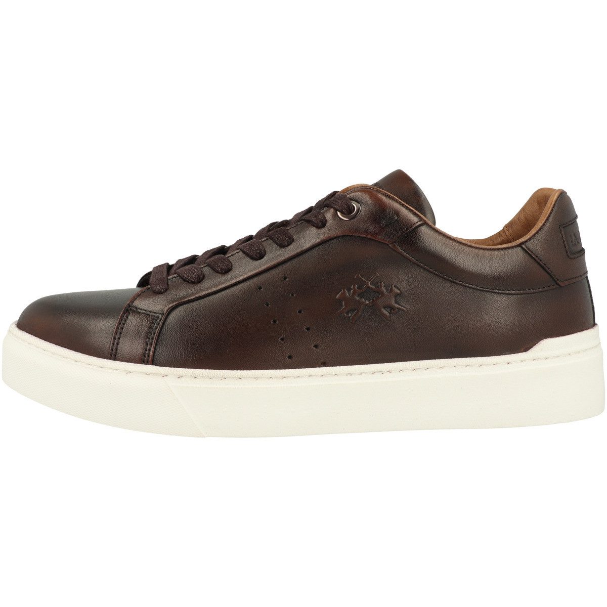 La Martina LFM262 Herren Sneaker Turnschuhe, Sportschuhe, Freizeitschuhe, Halbschuhe, Schnürschuhe