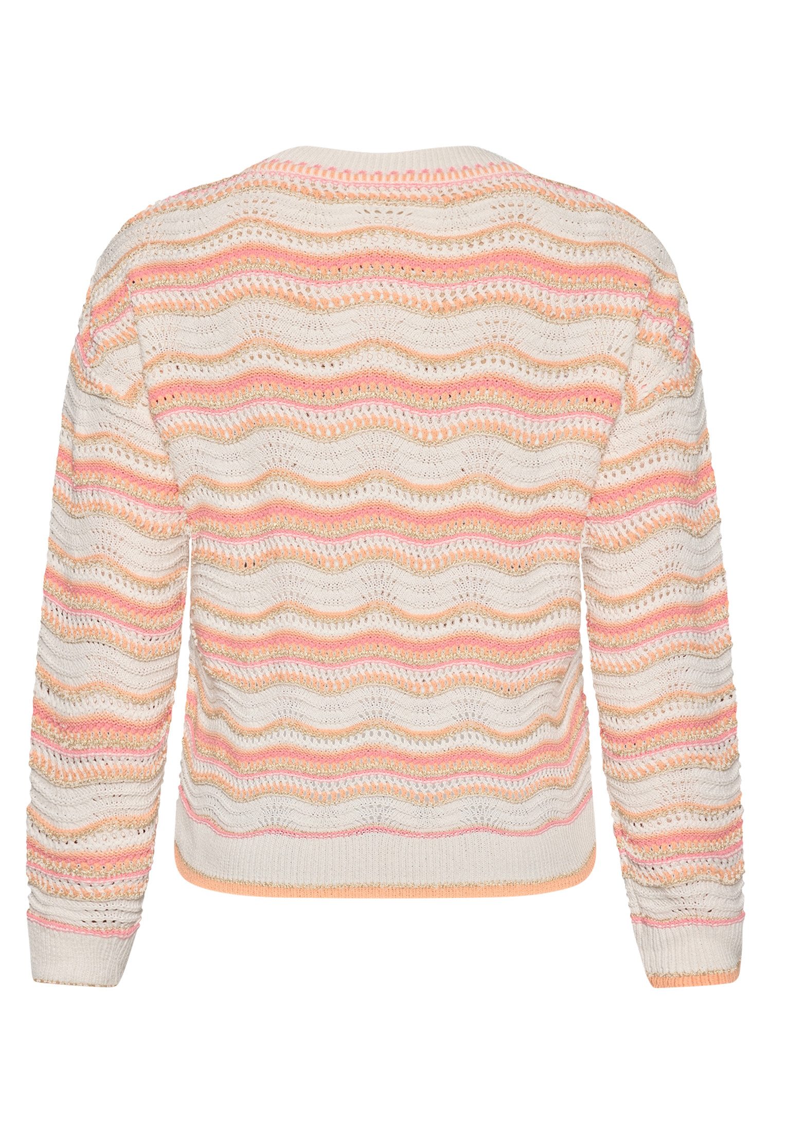 Cartoon Strickpullover Damen mit Rundhalsausschnitt (1-tlg)