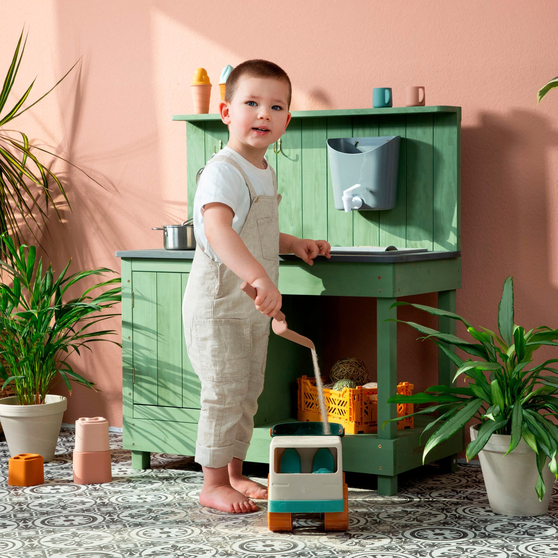 MUDDY BUDDY® Outdoor-Spielküche Mud Expert, eukalyptus Holz