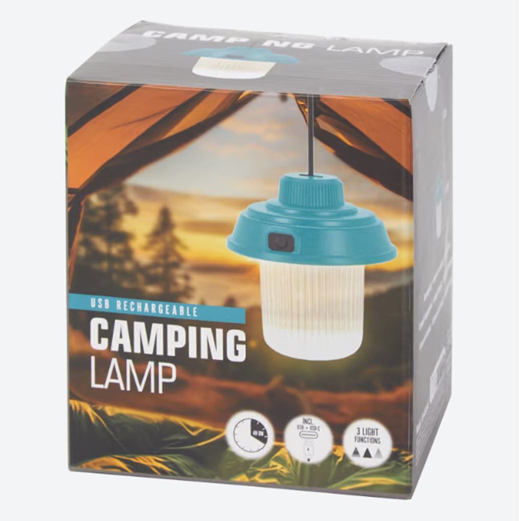 Spectrum Laterne Camping Hängelampe aufladbar 3 Einstellungen Campingleuchte