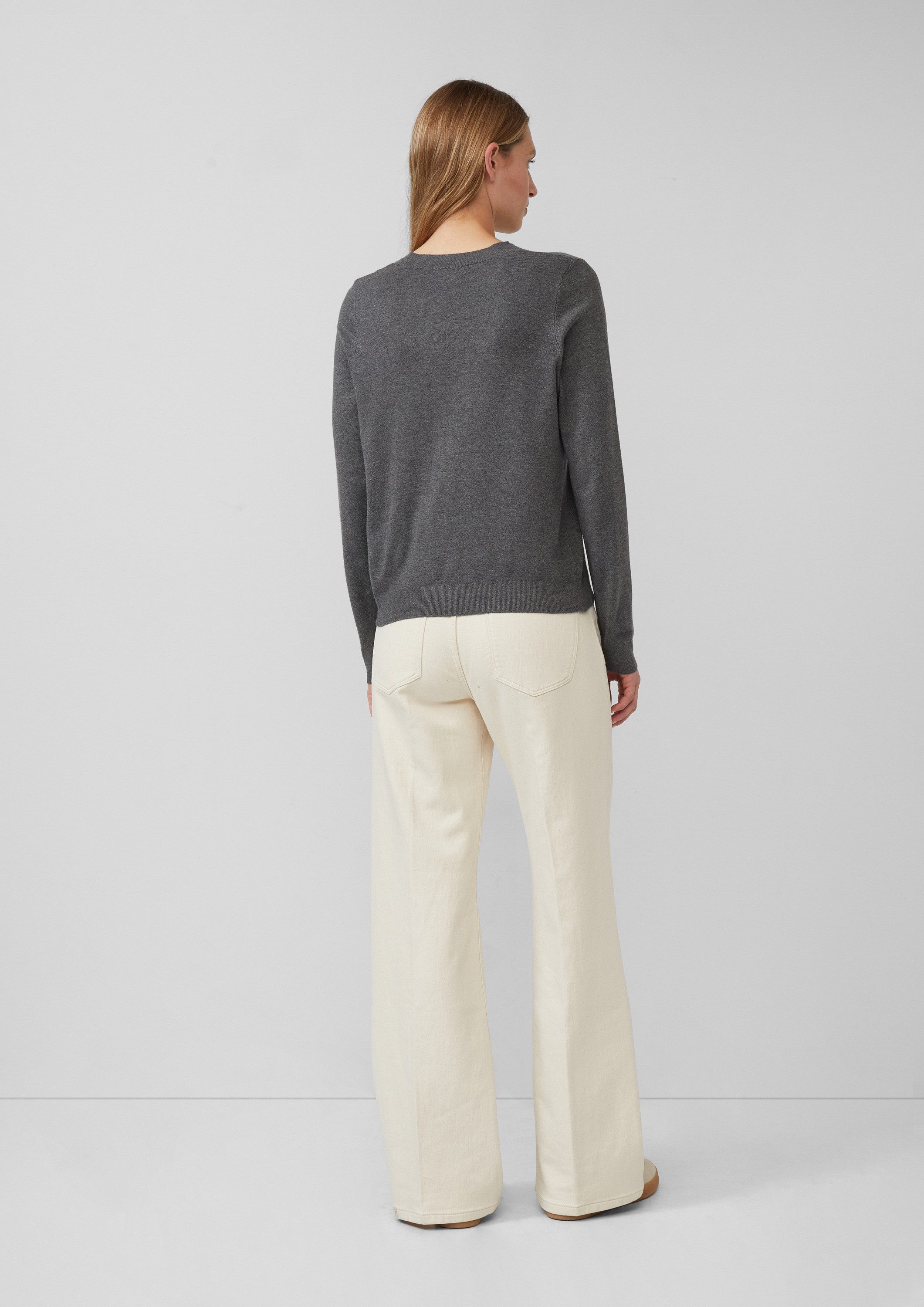 s.Oliver Longpullover Strickpullover Strickpullover aus Viskosemix