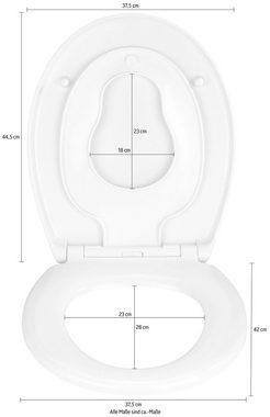 WENKO WC-Sitz Delos Family, Softclose / Kindersitz / Kinderbrille