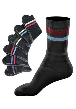 Go in Freizeitsocken (Set, 6-Paar) mit farbigen Streifen