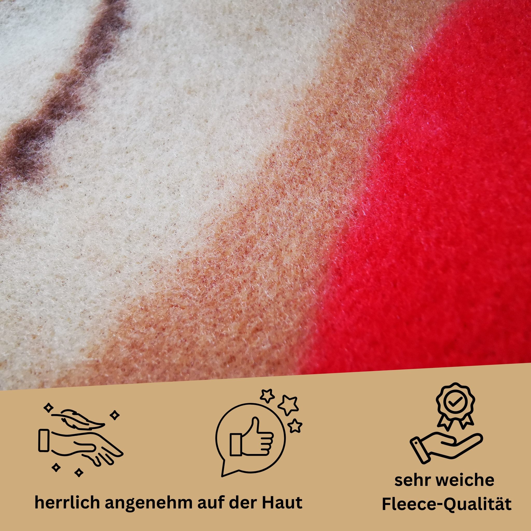 Leonado Vicenti Bettwäsche Winter Fleece 135x200, Fleece, 2 teilig, Teddy Bär Love mit Herz Plüsch Flauschig Warm