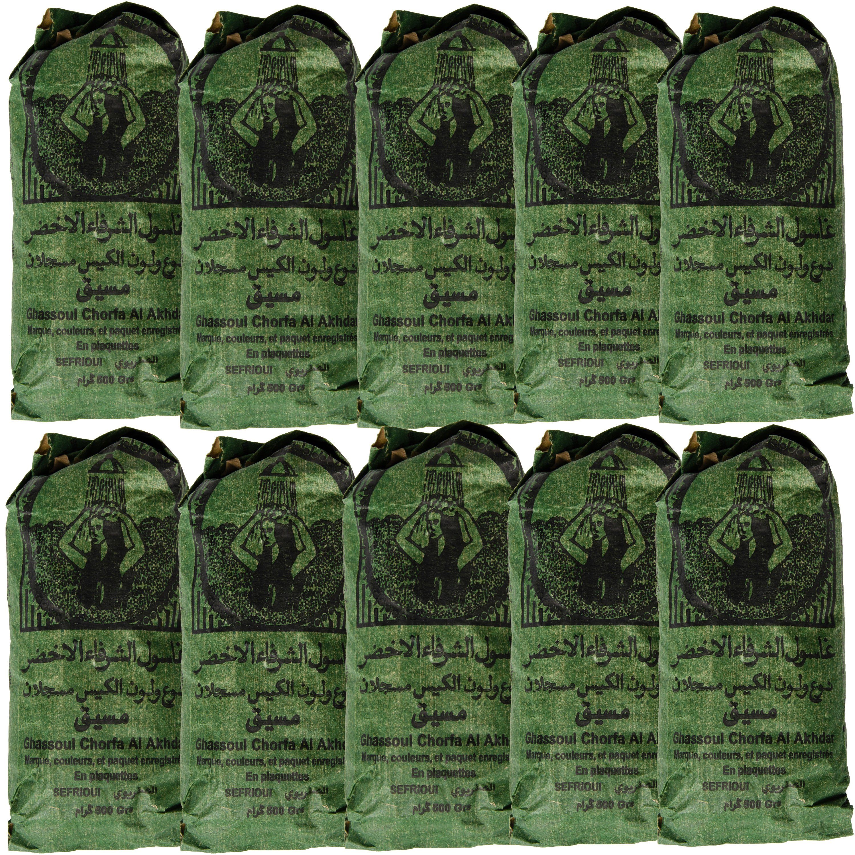 Marrakesch Orient & Mediterran Interior Körperpeeling Ghassoul Chourafa Granulat 5000g, Traditionell verarbeitet, an der Luft und an der Sonne getrocknet.