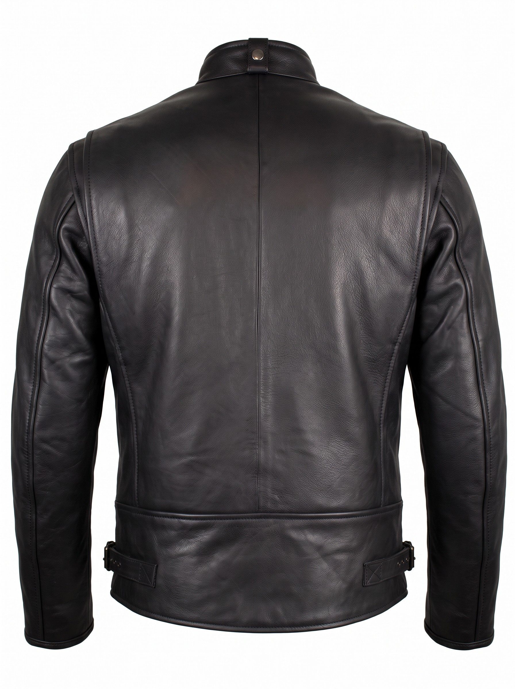 MDM Lederjacke Herren Motorrad Lederjacke aus Rindsleder mit Protektoren Motorrad Leder Jacke – Bild 5 von 5
