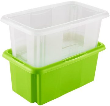keeeper Organizer emil (Set, 4 St), Aufbewahrungsbox, 7 L, mit Deckel, hochwertiger Kunststoff