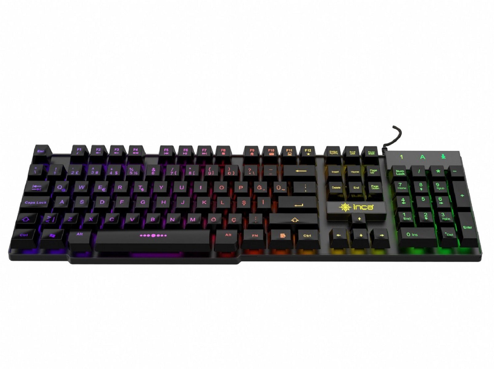 INCA Gaming Deluxe IKG-446: Tastatur LED-Hintergrundbeleuchtung Gaming-Tastatur