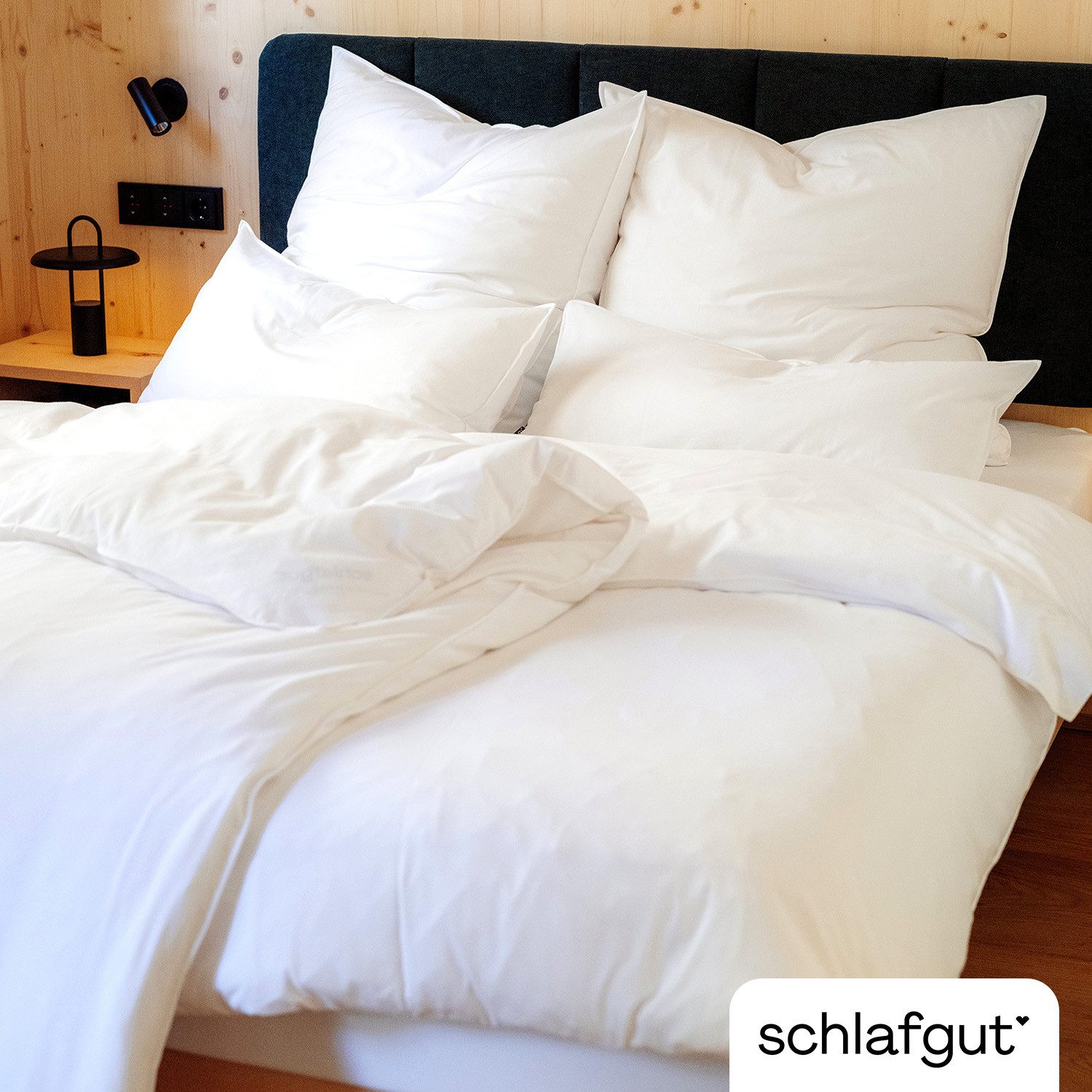 Schlafgut Bettwäsche Premium Knitted Jersey 2teiliges Bettwäscheset, Jersey, 2 teilig, Ton-in-Ton Reißverschluss, Bio-Baumwolle mit Elasthan, Uni, OEKO Tex