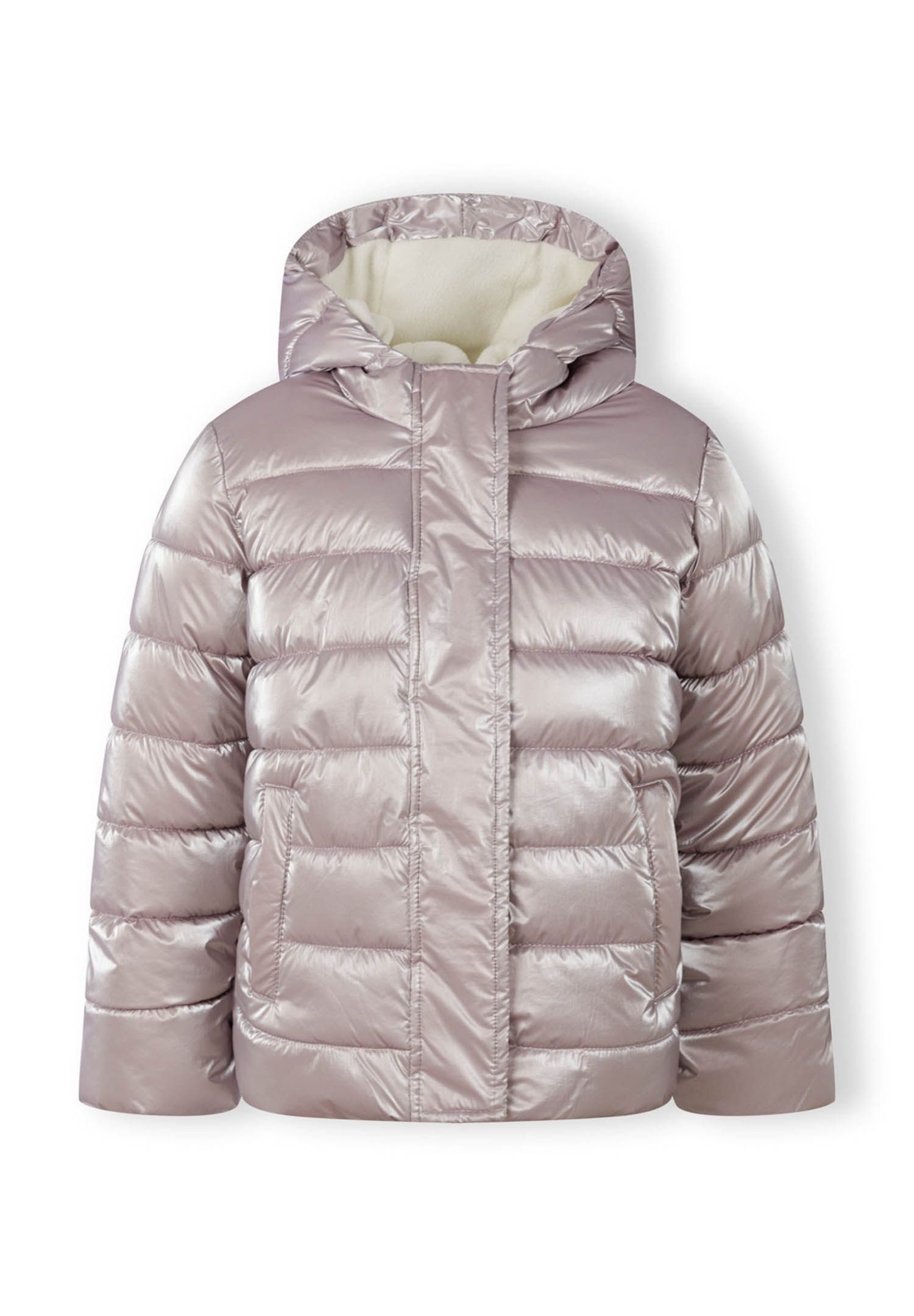 Winterjacke Gefütterte Steppjacke mit Kapuze und Aufnäher am Ärmel (9m-8y)