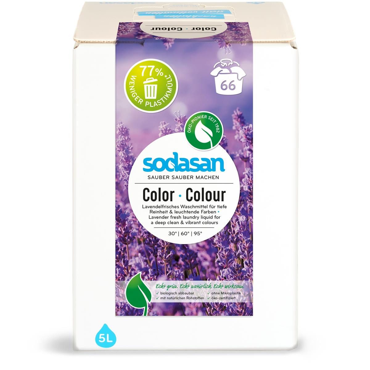 Sodasan Sodasan Color Стиральный порошок Lavendel 5L (1er Pack) Цветное моющее средство