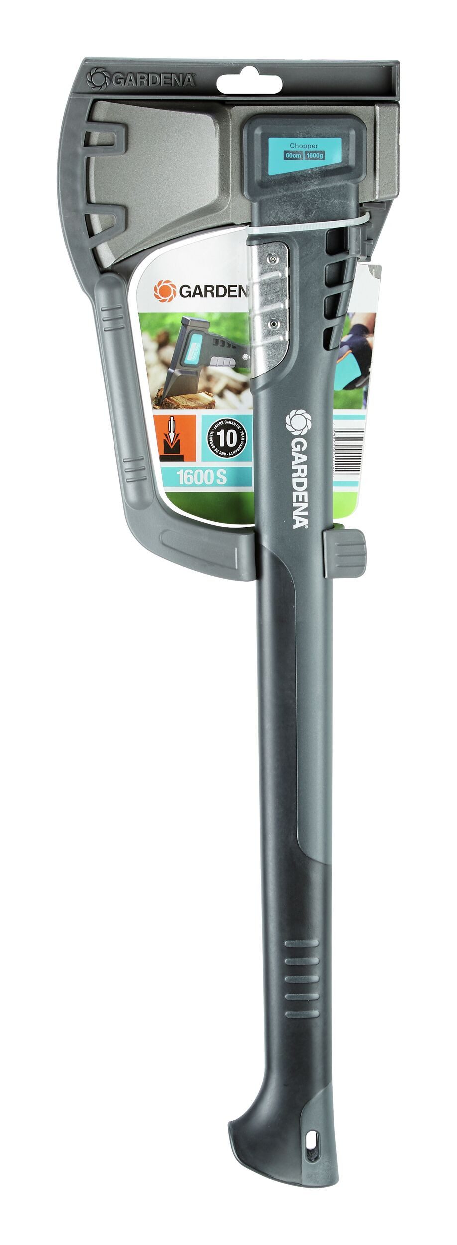 GARDENA Spaltaxt, (8 Stück), 1600 S + Schleifgerät Display