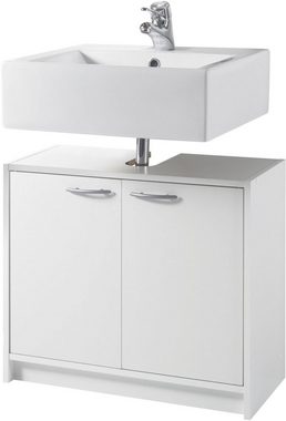 BASIC by Balculina Waschbeckenunterschrank Smash, Breite 63 cm (1-St) mit 2 Türen