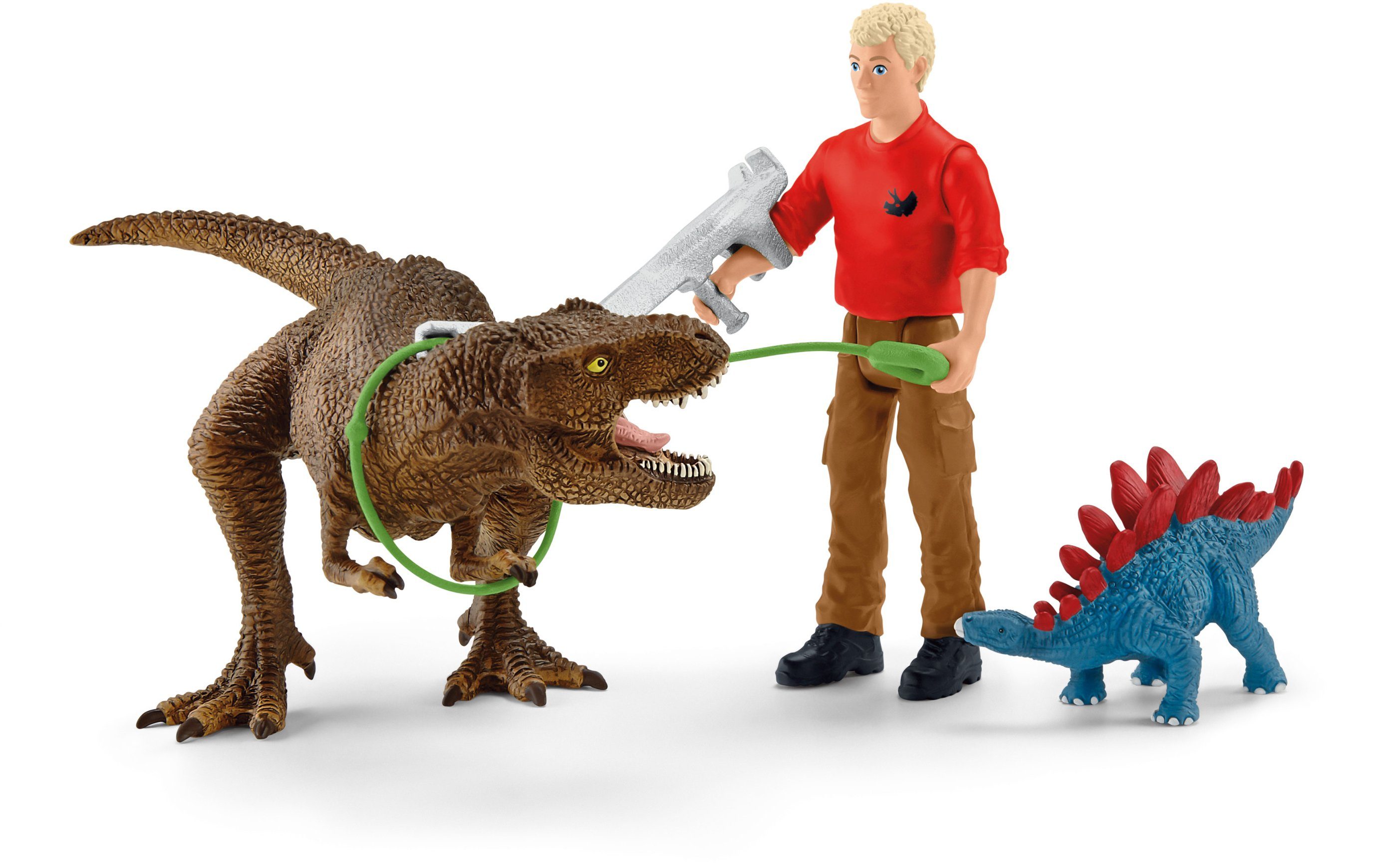 Image of SCHLEICH Tyrannosaurus Rex Angriff Spielfiguren, Mehrfarbig