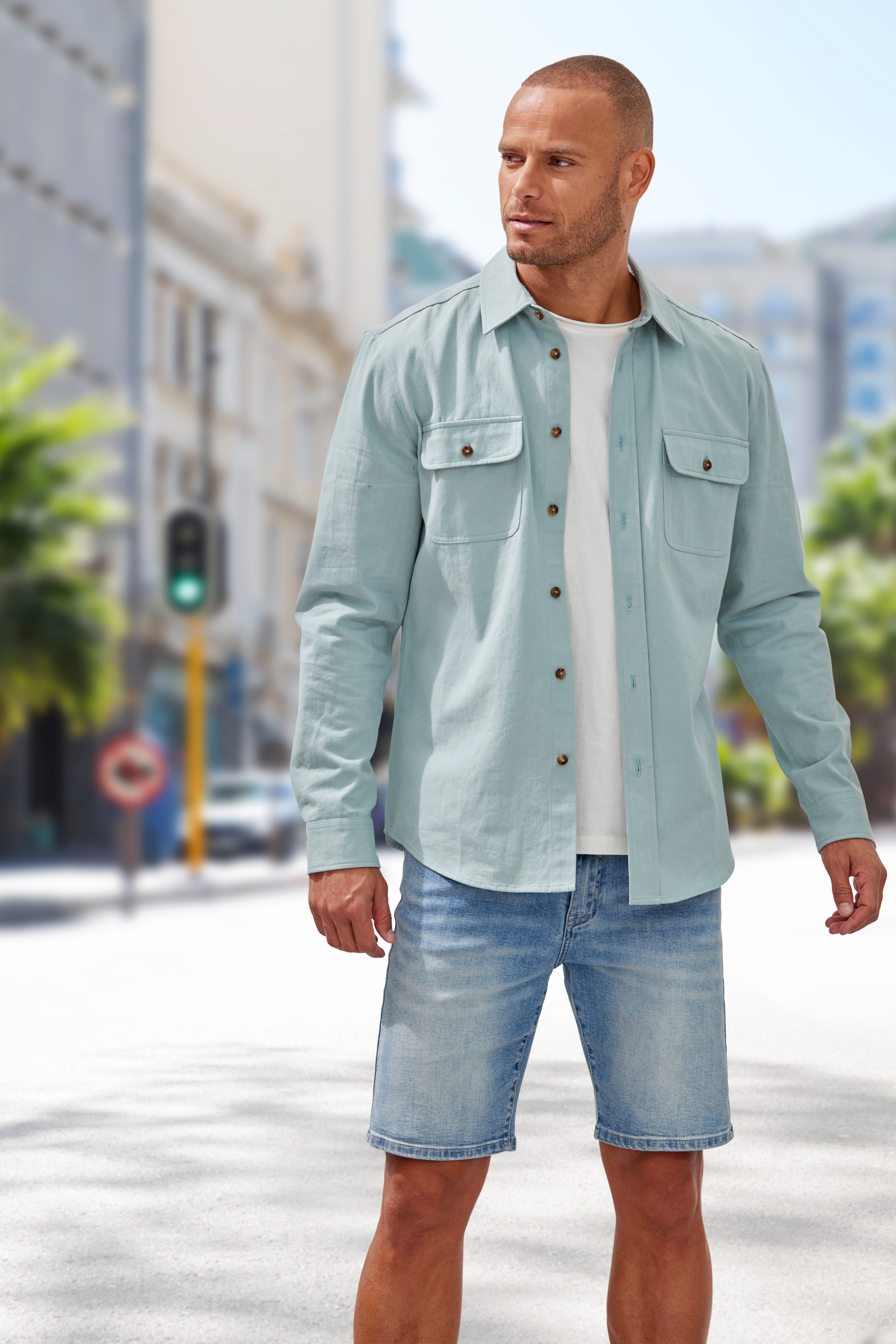 John Devin T-Shirt (Packung, 2) Relaxed Fit, Kurzarm, Freizeitshirt mit Rundhals aus reiner Baumwolle