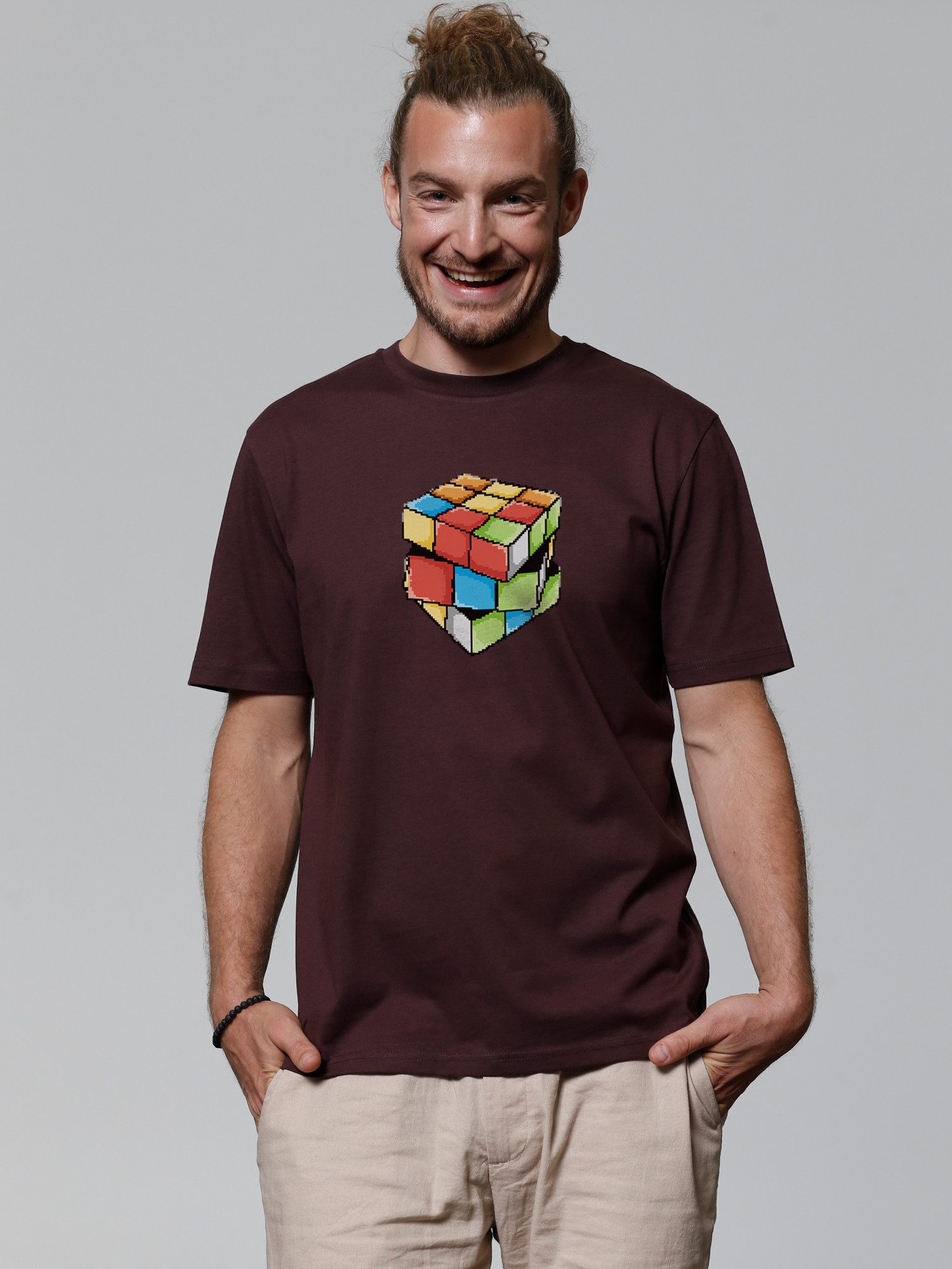 T-Shirt Pixel Zauberwürfel