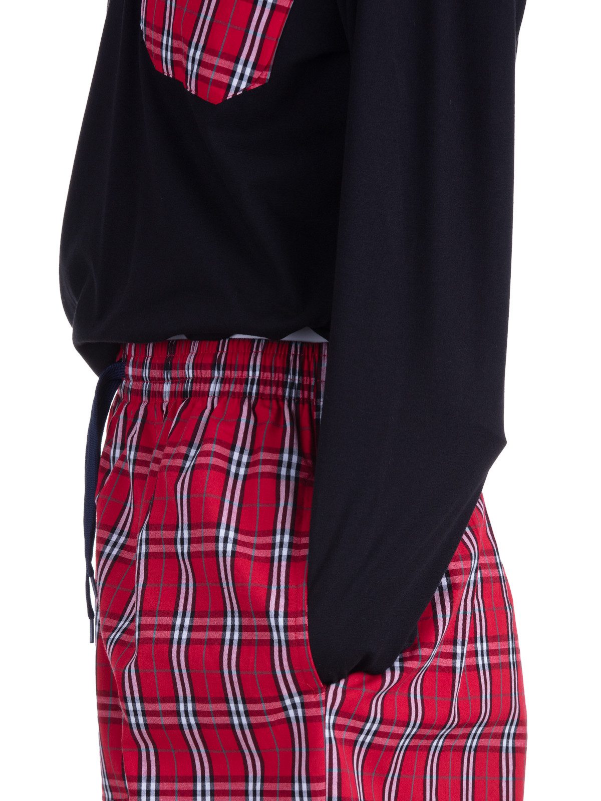 Henry Terre Schlafanzug Pyjama Set Langarm - Karo günstig online kaufen