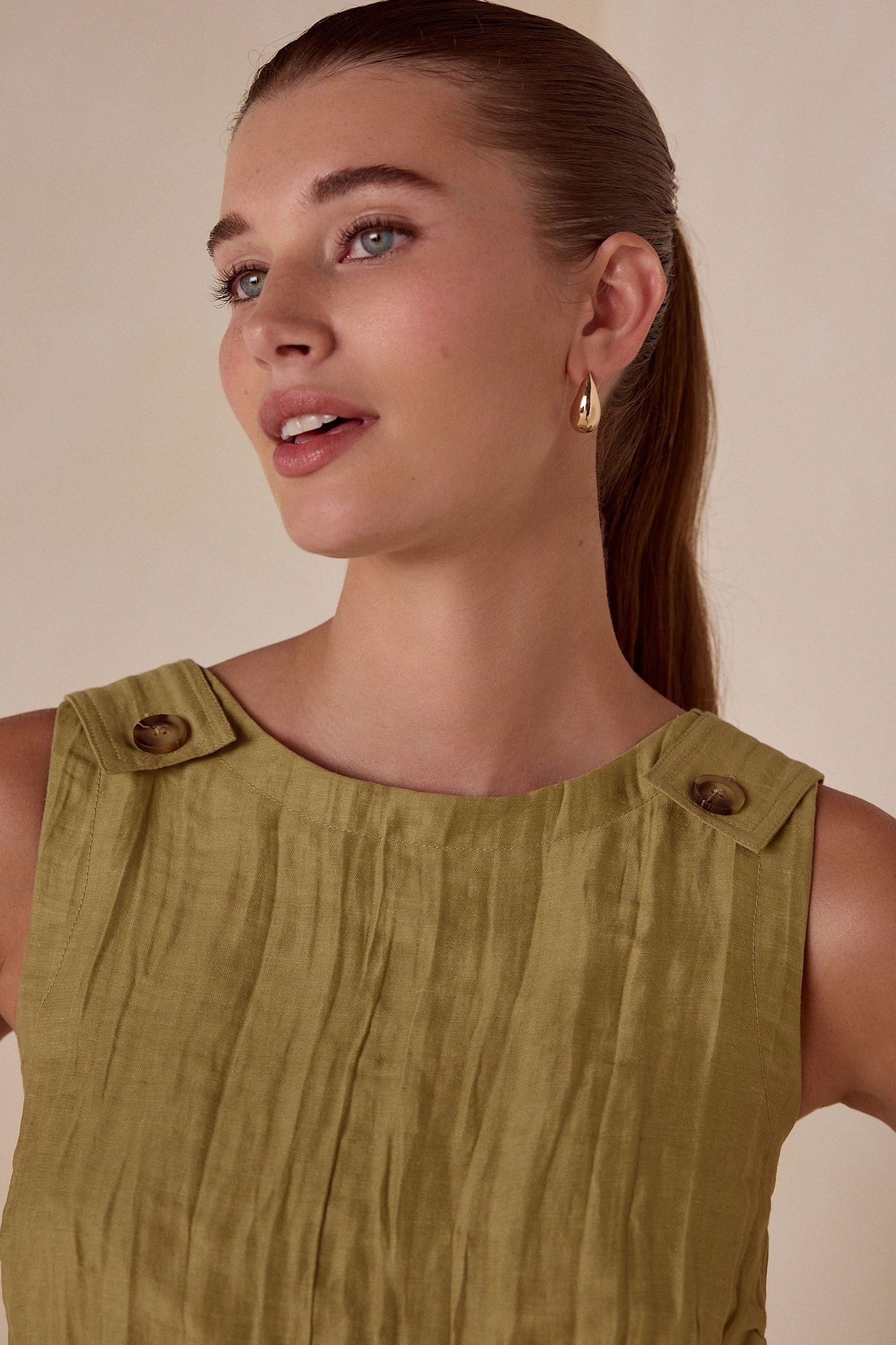 Next Trägertop N. Premium Oberteil mit hohem Leinenanteil (1-tlg)