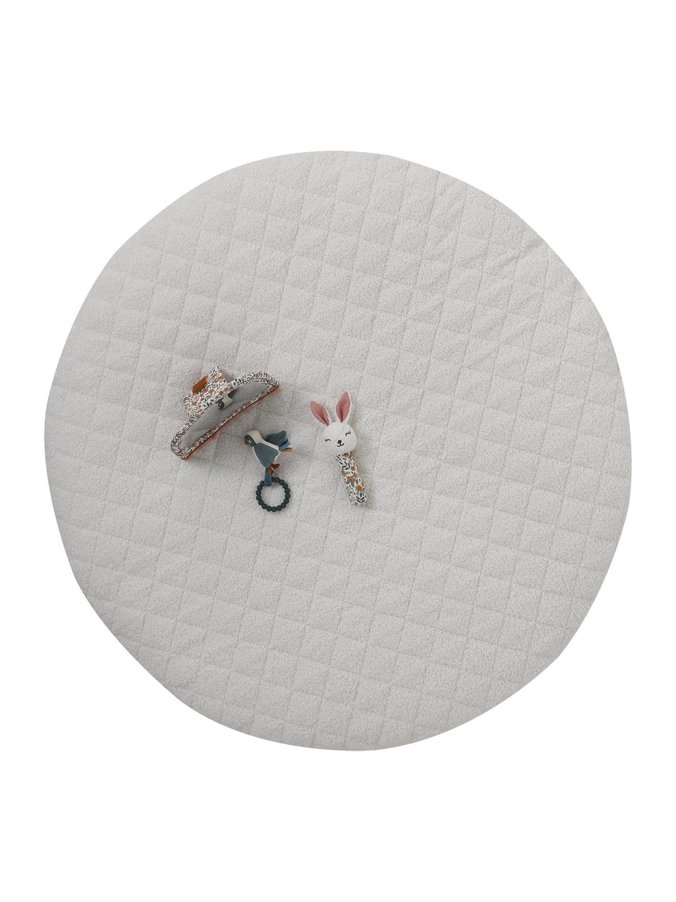 Krabbeldecke Wendbare Baby Activity-Decke RETRO FLOWER, vertbaudet