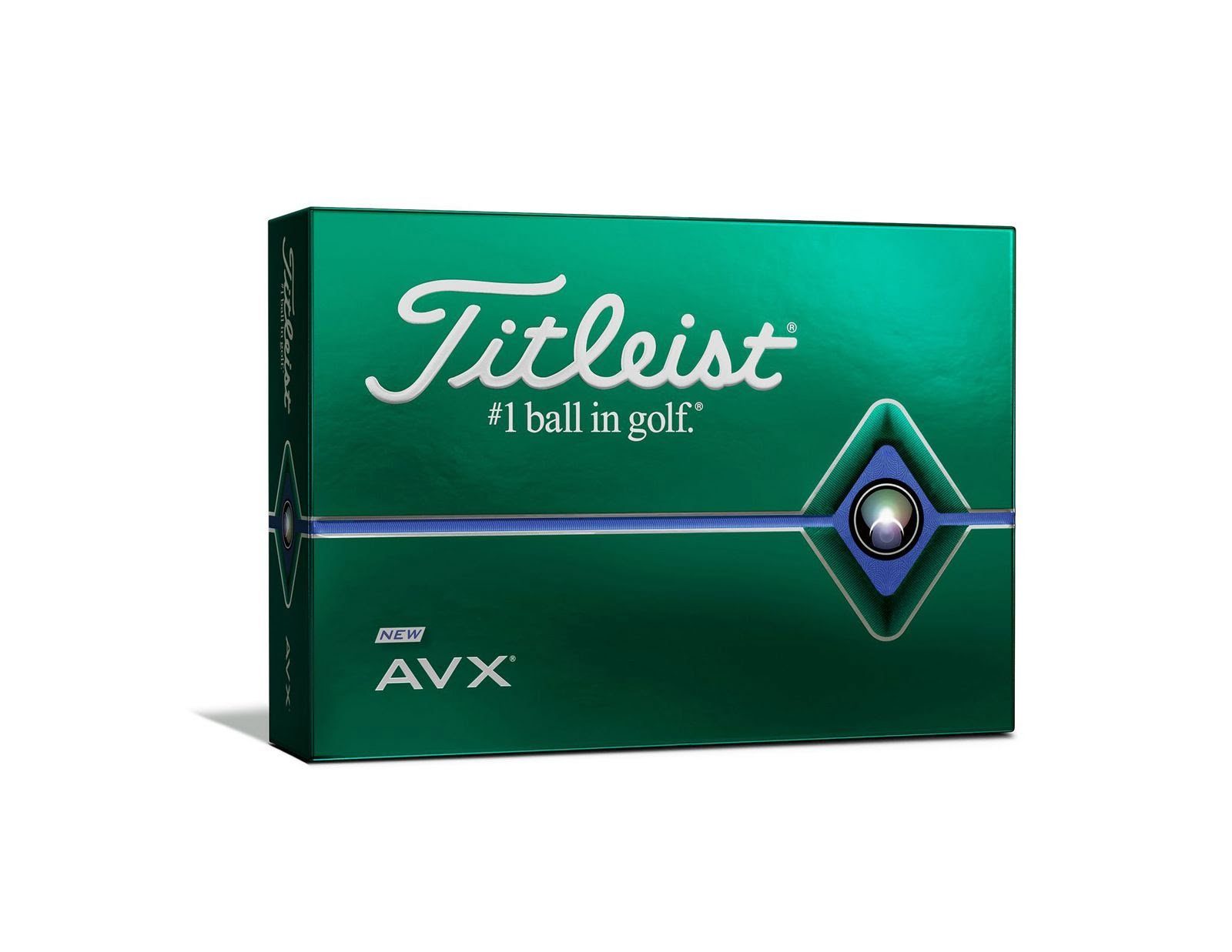 Titleist Golfball Titleist AVX Golfbälle 12 Stück, Neue Kernformulierung,High-Flex-Mantelschicht Weiß