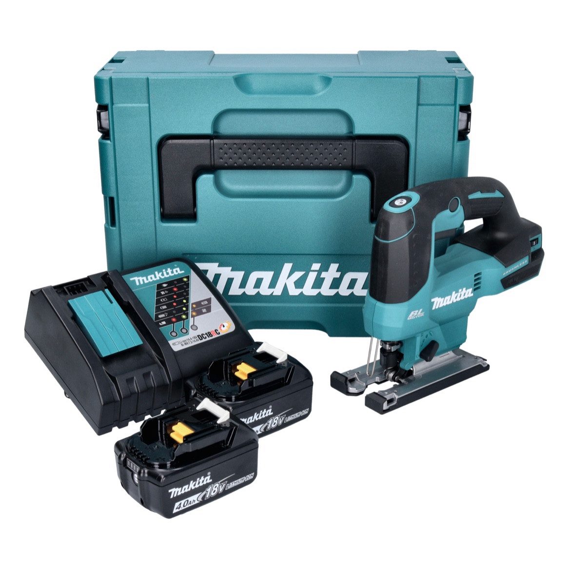 Thumbnail - Makita Stichsäge DJV 184 RMJ Akku Pendelhub Stichsäge 18 V Brushless + 2x Akku 4,0 Ah