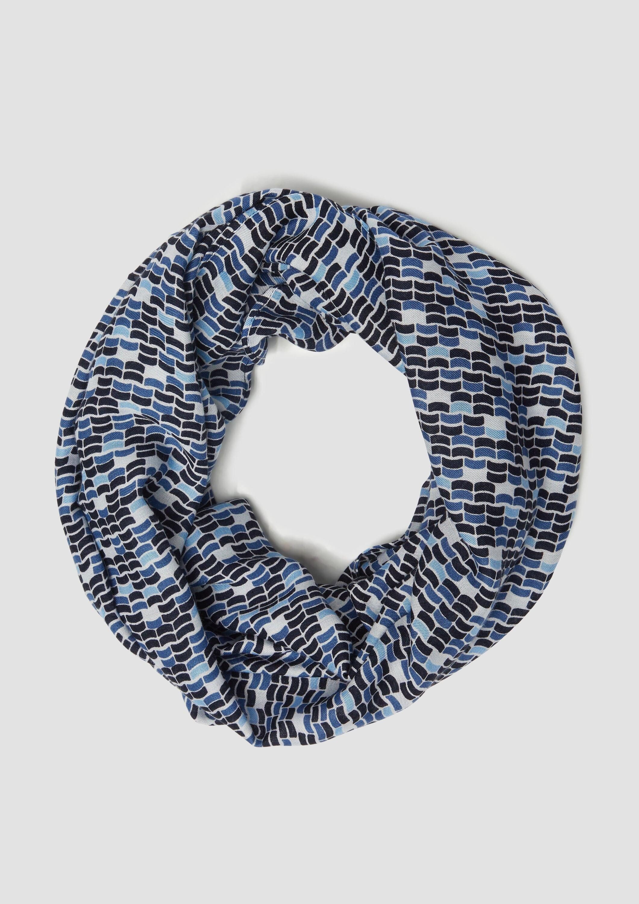 s.Oliver Loop Snood, Viskose-Snood mit abstraktem Artwork günstig online kaufen