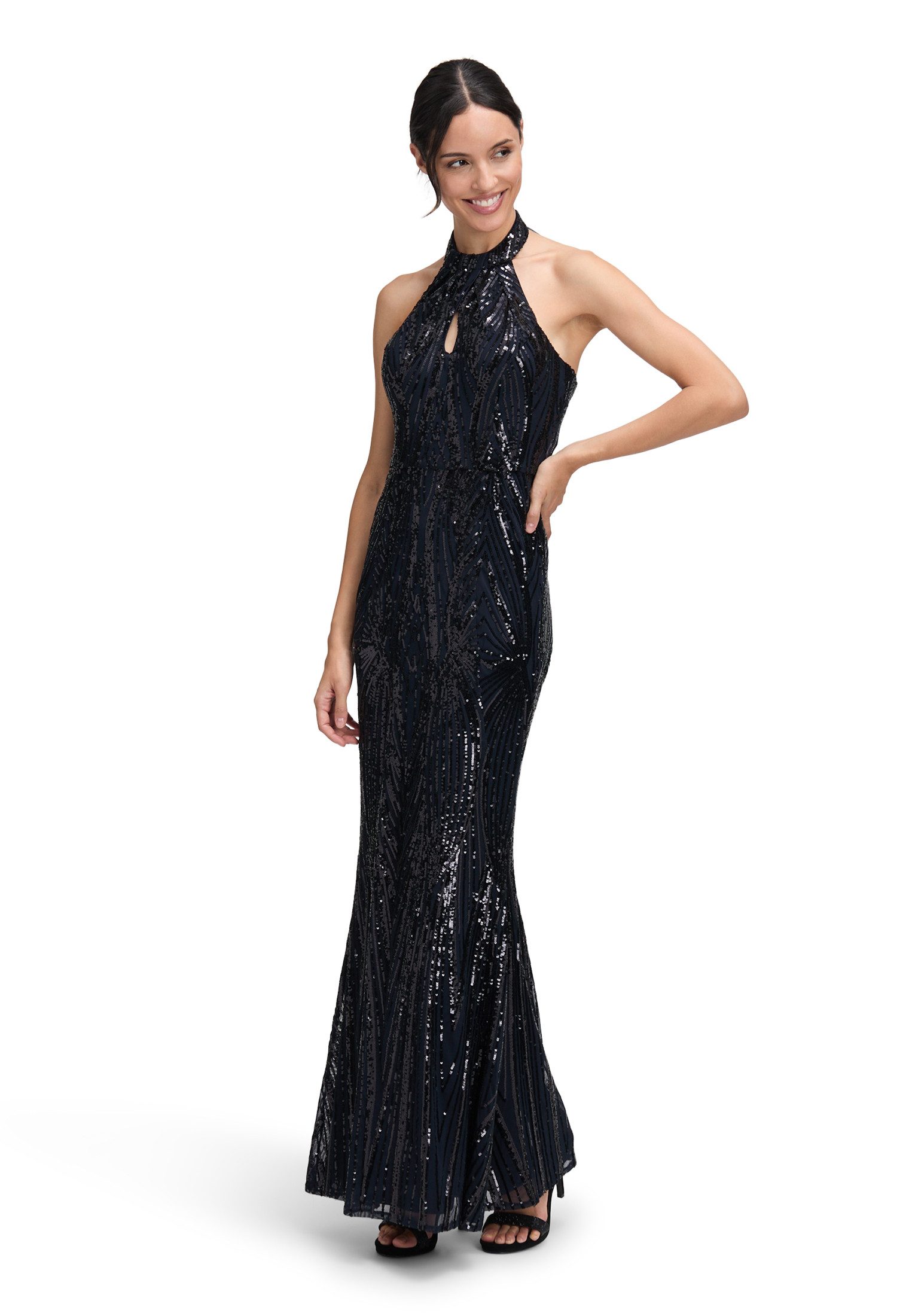 Vera Mont Abendkleid Damen Abendkleid im Glitzer-Look