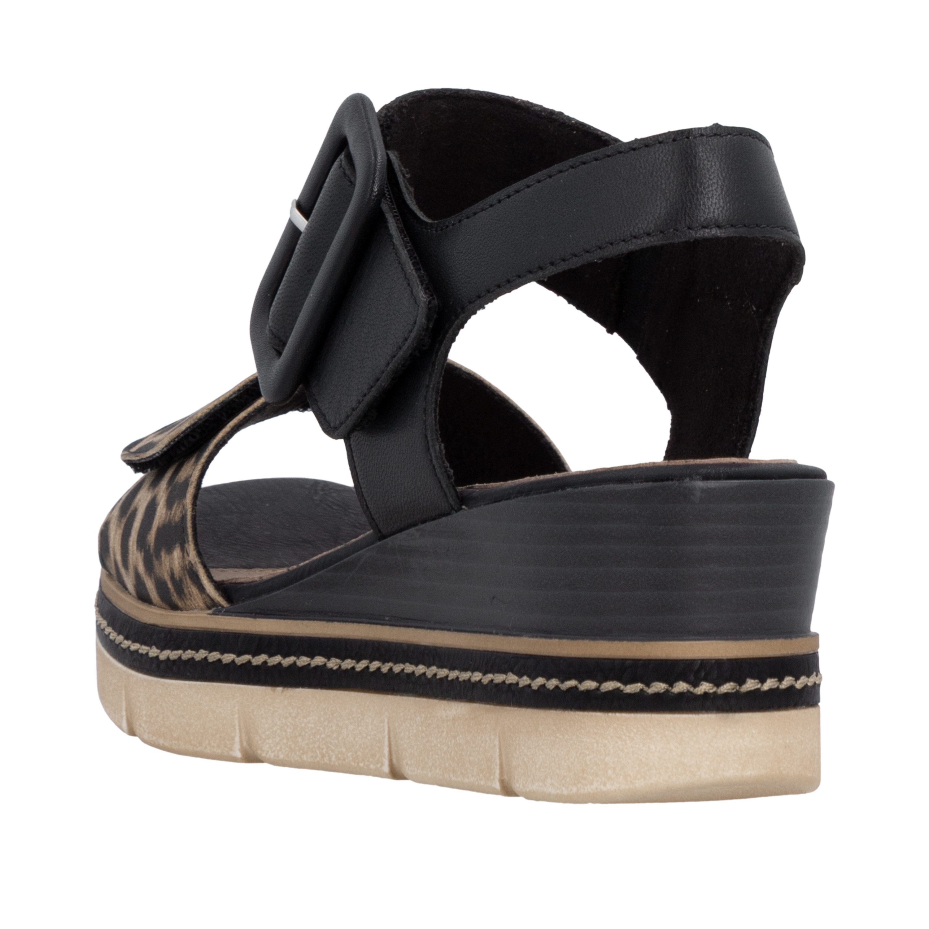 Remonte Keilsandalette Sommerschuh, Sandale mit praktischen Klettverschlüssen