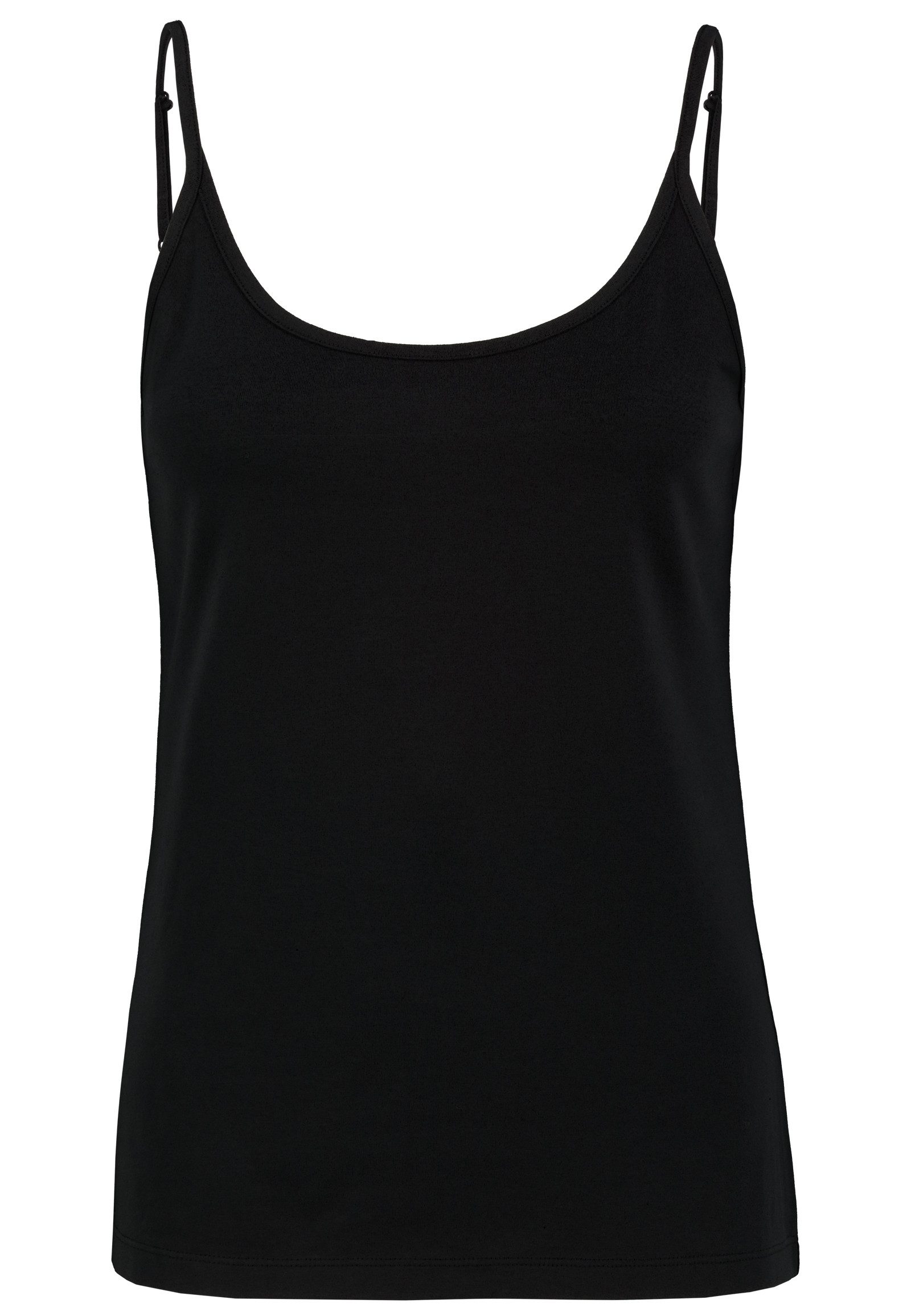 SUBLEVEL Shirttop 4er-Pack Tanktops Spaghetti-Träger Basic für Damen (4-tlg) Baumwolle Regular Fit Normal Ärmellos unifarben atmungsaktiv