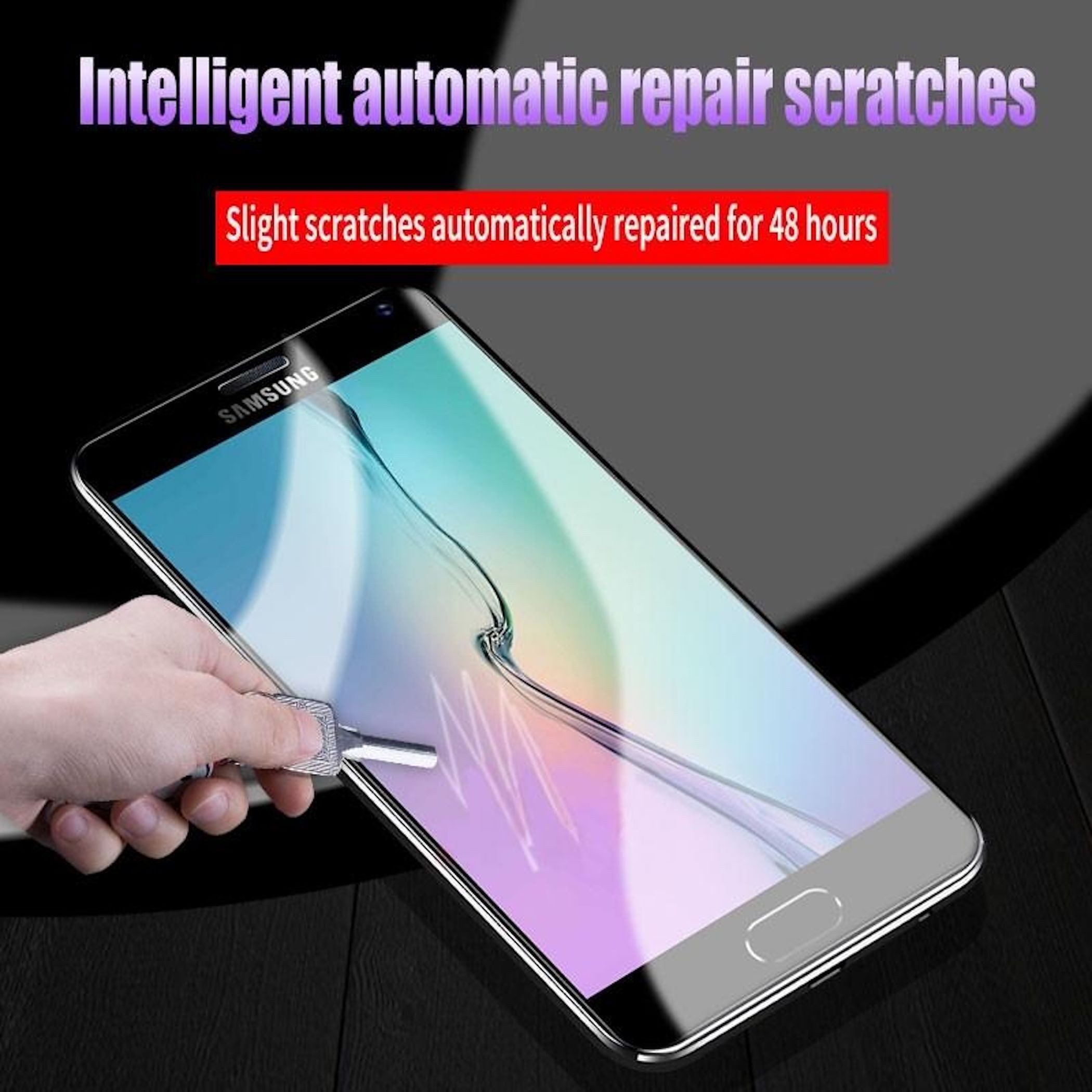 Wigento Displayschutzfolie Hydrogel für Xiaomi Redmi A7 Pro Full Cover Screen Schutz Kratzfest für Xiaomi Redmi A7 Pro, Hydrogel, Full Screen, selbstheilend