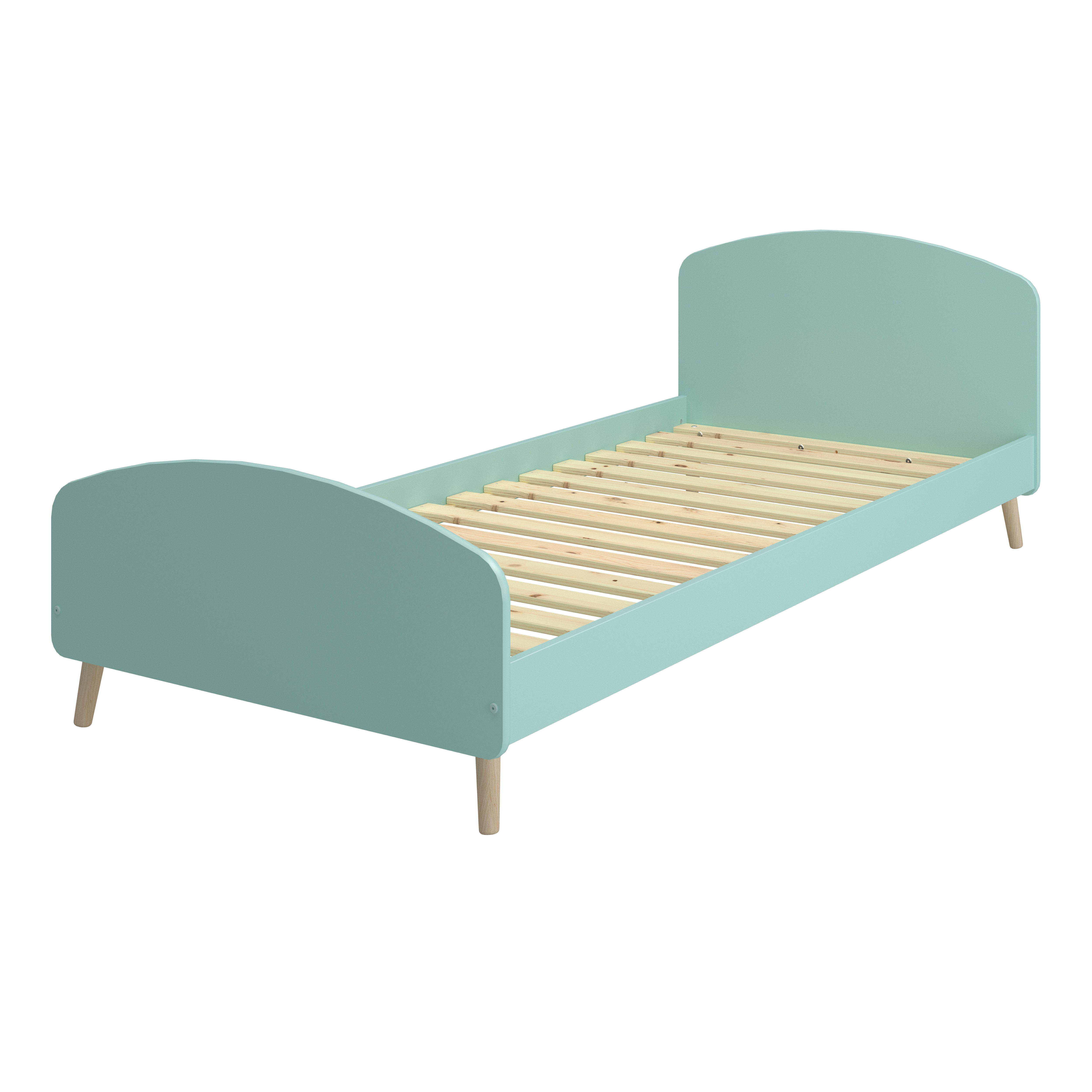 loft24 Bettgestell Gigi, Bett, Kinderbett, 90x200 cm, skandinavisches Design