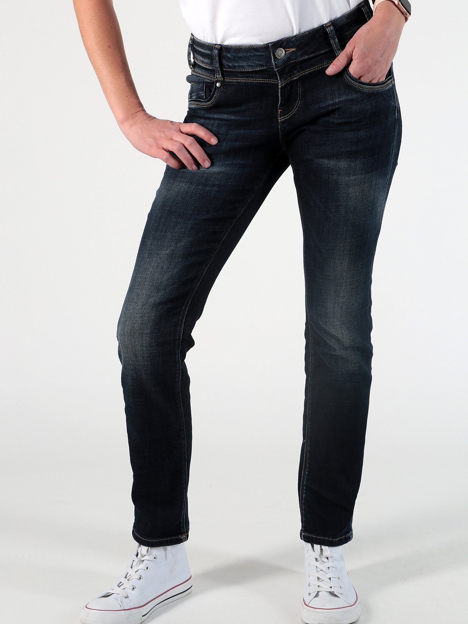 Damen Jeans Miracle of Denim Regular-fit-Jeans Rea