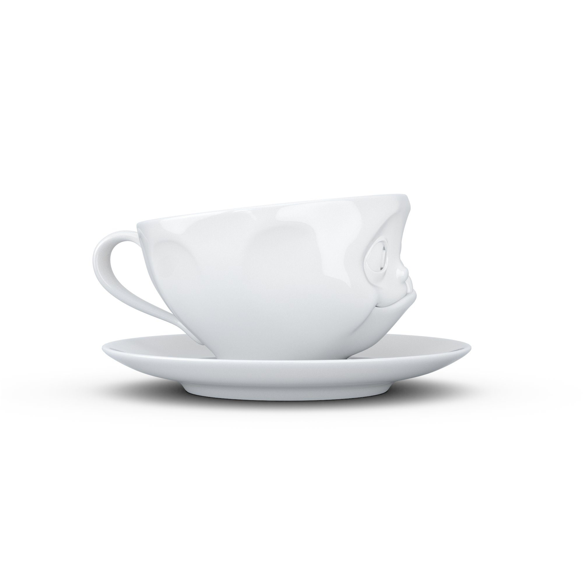 Tasse Weiß 200 FIFTYEIGHT weiß Lecker Kaffeetasse PRODUCTS - Tasse ml -