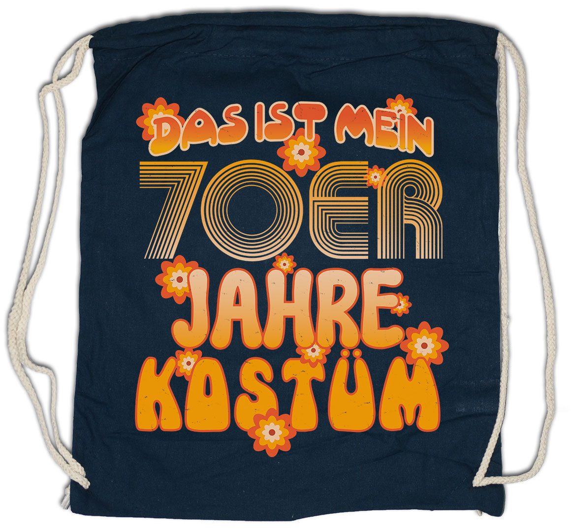 Urban Backwoods Turnbeutel Das ist mein 70er Jahre Kostüm Turnbeutel Siebziger Hippie Fasching (1-tlg), Karneval Logo Verkleidung Fastnacht Fassenacht