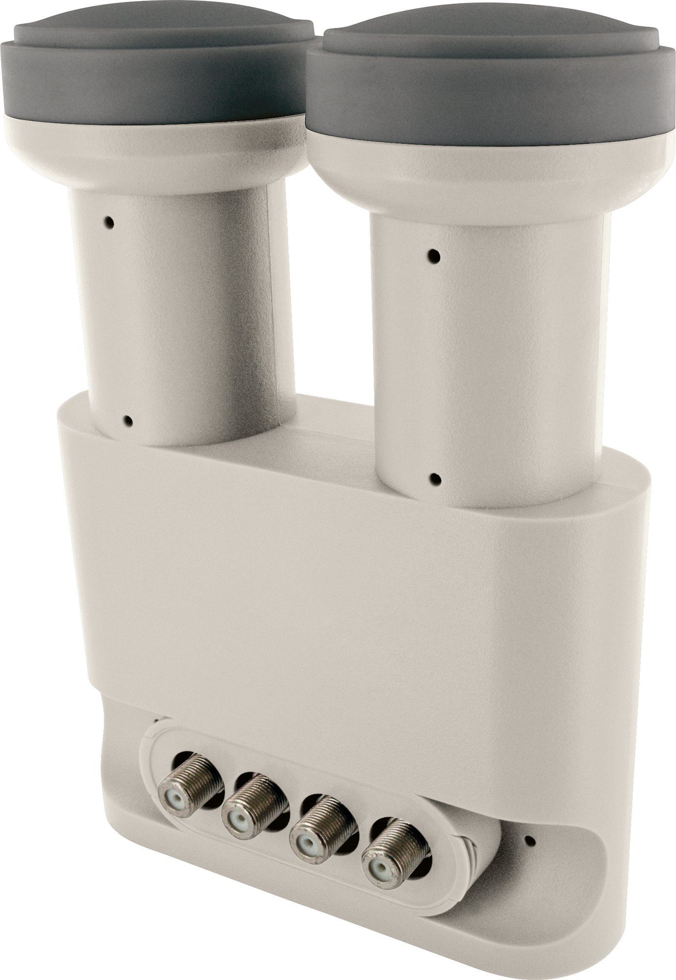 Schwaiger SPS8804 531 Monoblock-LNB (für 3 Teilnehmer, herausziehbare Wetterschutzabdeckung, hellgrau)