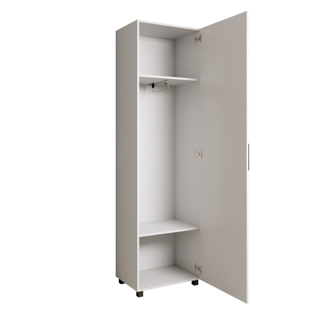Beautysofa Garderobenschrank mit Tür und Spiegel LIVIA