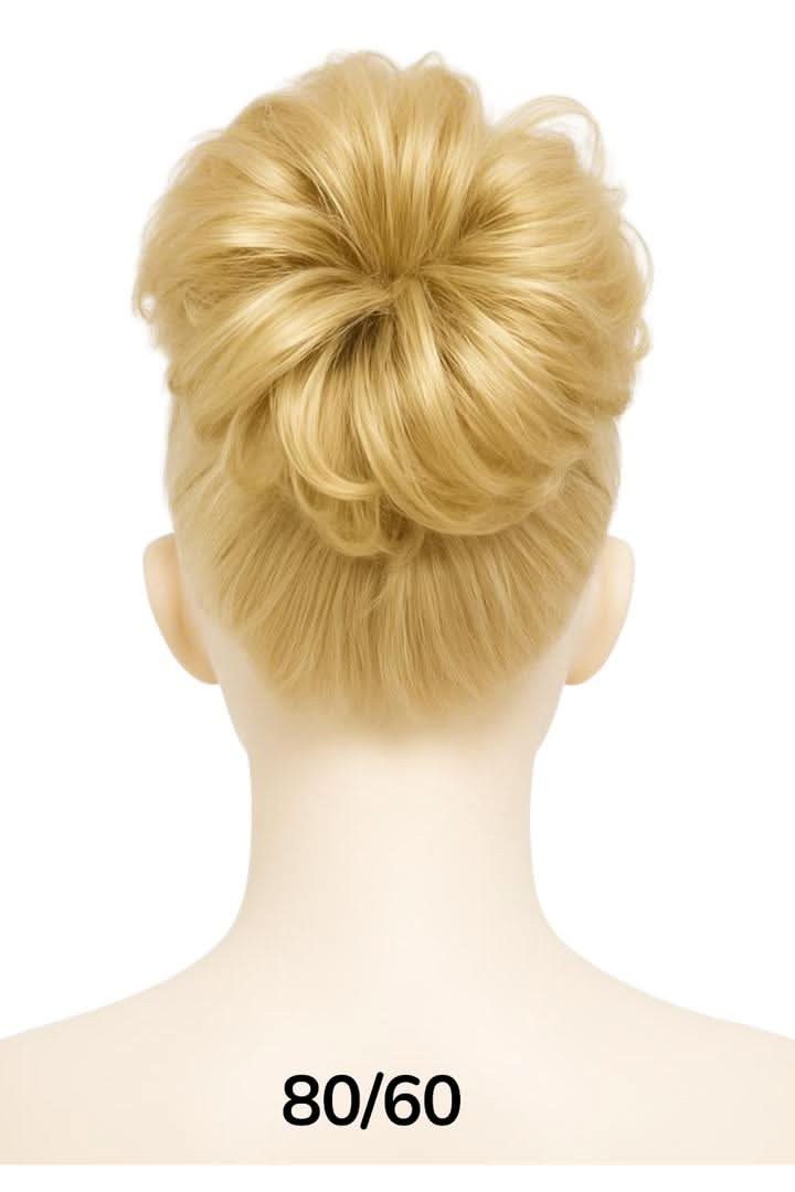 NOGI Kunsthaar-Extension NOGI Flexi Pieces, Lockiger Duttaufsatz, 45g für voluminöse Hochsteckfrisuren