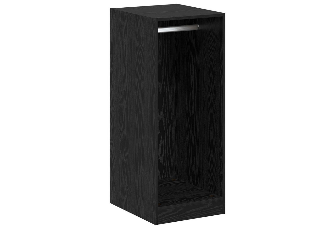 vidaXL Kleiderständer Kleiderschrank Schwarz Eichen-Optik 41 x 48 x 102 cm, (1 St)