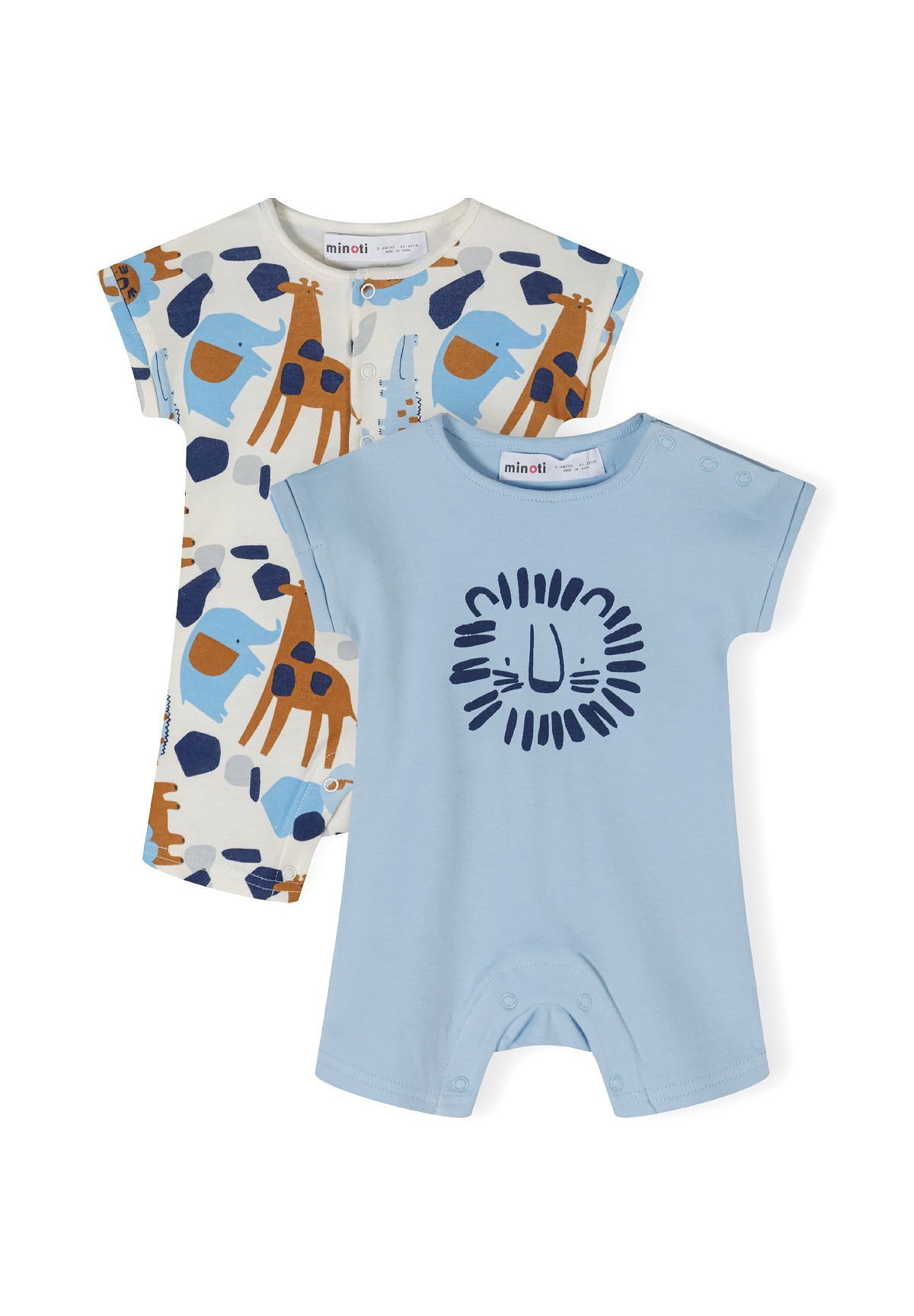 Schlafoverall Kurzarm-Strampler im 2-er Pack. (0-24m)
