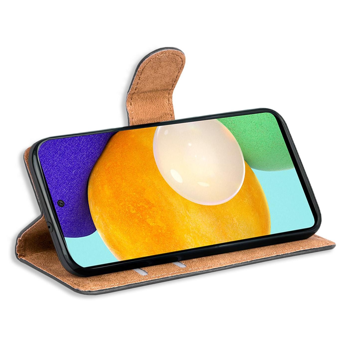 CoolGadget Handyhülle Book Case Handy Tasche für Samsung Galaxy A52, A52s 5G 6,5 Zoll, Hülle Klapphülle Flip Cover für Samsung A52 4G/5G Schutzhülle stoßfest